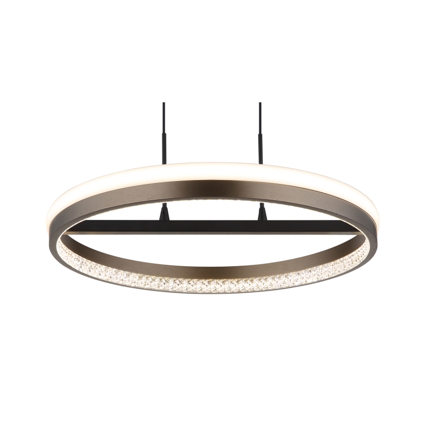 Globo - Lámpara LED colgante LED/40W/230V 3000/4000/6000K diá. 39,7 cm marrón