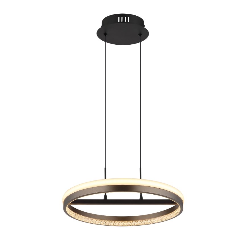 Globo - Lámpara LED colgante LED/40W/230V 3000/4000/6000K diá. 39,7 cm marrón