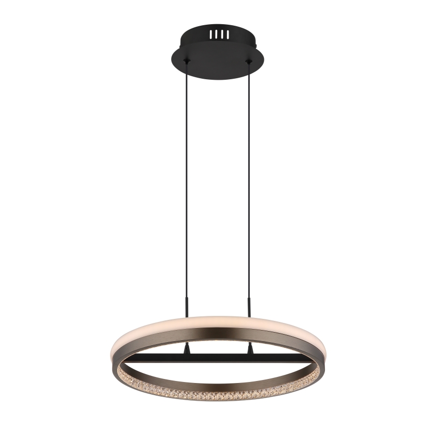 Globo - Lámpara LED colgante LED/40W/230V 3000/4000/6000K diá. 39,7 cm marrón