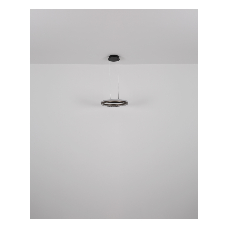 Globo - Lámpara LED colgante LED/40W/230V 3000/4000/6000K diá. 39,7 cm marrón