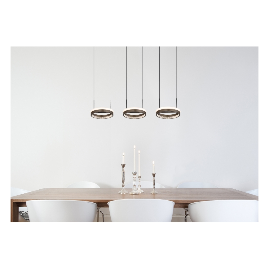 Globo - Lámpara LED colgante LED/40W/230V 3000/4000/6000K marrón
