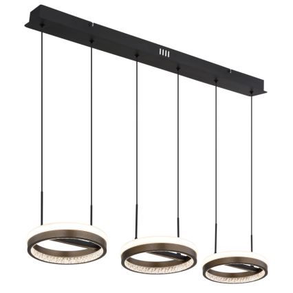 Globo - Lámpara LED colgante LED/40W/230V 3000/4000/6000K marrón