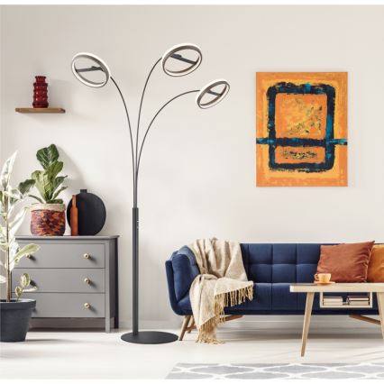 Globo - Lámpara de pie LED regulable con control táctil LED/48W/230V 3000/4000/6000K