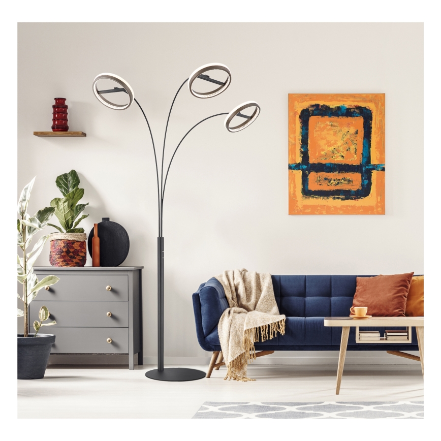 Globo - Lámpara de pie LED regulable con control táctil LED/48W/230V 3000/4000/6000K