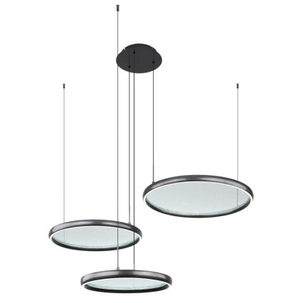 Globo - Lámpara de araña LED regulable LED/55W/230V 2700-6000K negro + control remoto
