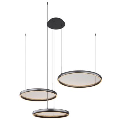 Globo - Lámpara de araña LED regulable LED/55W/230V 2700-6000K negro + control remoto