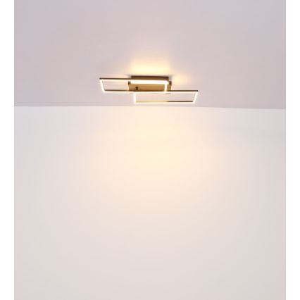 Globo - Plafón LED LED/40W/230V 62x27 cm cromo mate/negro