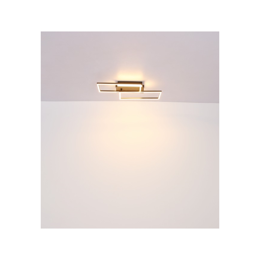 Globo - Plafón LED LED/40W/230V 62x27 cm cromo mate/negro