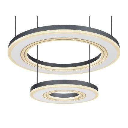 Globo - Lámpara de araña LED regulable LED/50W/230V 2700-6000K diá. 50 cm negro + control remoto