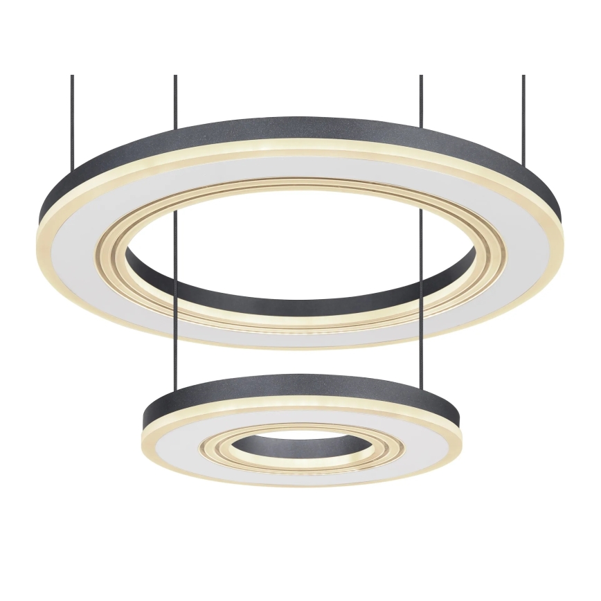 Globo - Lámpara de araña LED regulable LED/50W/230V 2700-6000K diá. 50 cm negro + control remoto