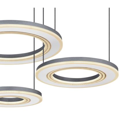 Globo - Lámpara de araña LED regulable LED/80W/230V 2700-6000K negro + control remoto