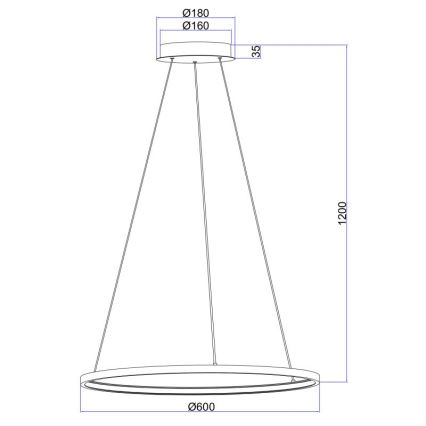 Globo - Lámpara de araña de luces LED LED/29W/230V