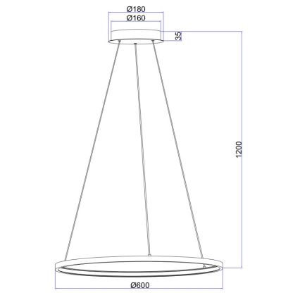 Globo - Lámpara de araña de luces LED LED/29W/230V