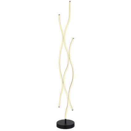 Globo - Lámpara LED de pie LED/28W/230V 3000K negro/dorado