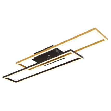 Globo - Plafón LED LED/30W/230V 3000K 60x80 cm negro/dorado