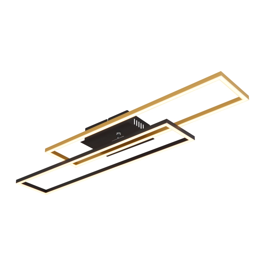 Globo - Plafón LED LED/30W/230V 3000K 60x80 cm negro/dorado