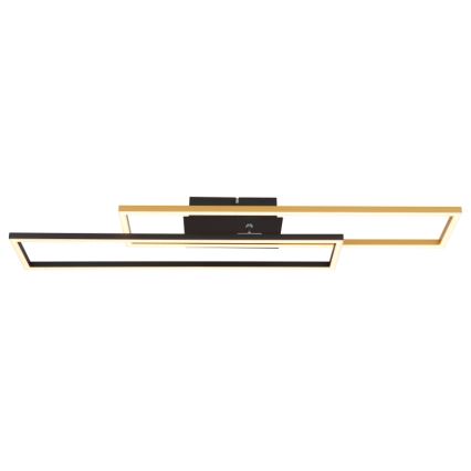 Globo - Plafón LED LED/30W/230V 3000K 60x80 cm negro/dorado