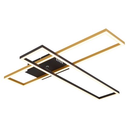 Globo - Plafón LED LED/30W/230V 3000K 60x80 cm negro/dorado