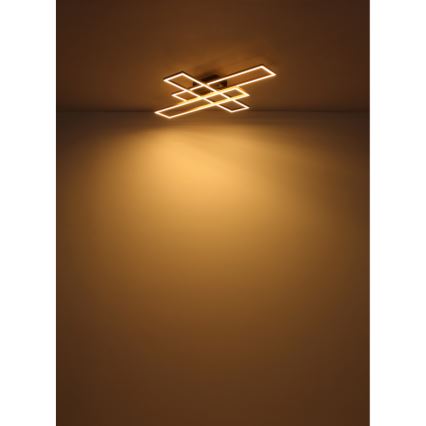 Globo - Plafón LED LED/30W/230V 3000K 60x80 cm negro/dorado