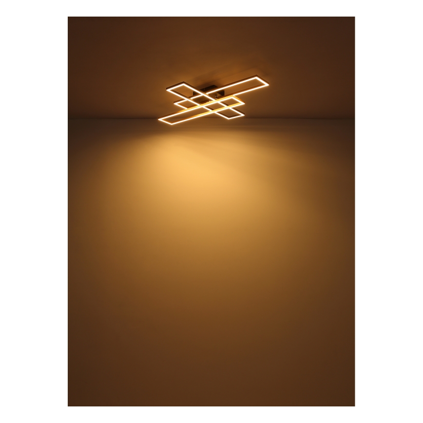 Globo - Plafón LED LED/30W/230V 3000K 60x80 cm negro/dorado
