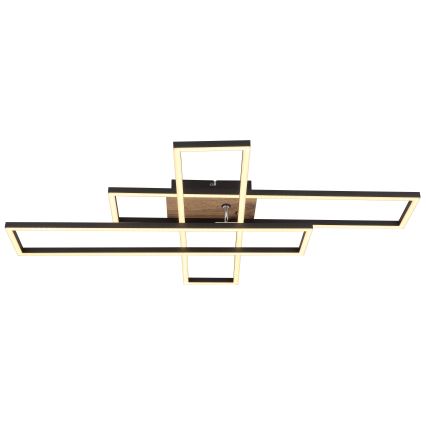 Globo - Plafón LED LED/40W/230V 3000K 60x80 cm negro