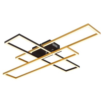 Globo - Plafón LED LED/40W/230V 3000K 60x80 cm negro/dorado