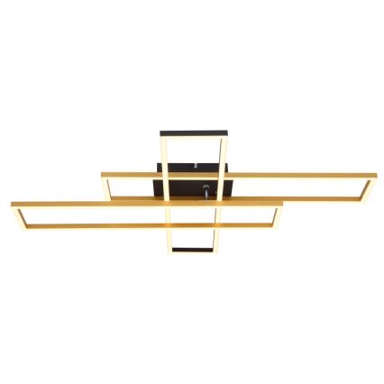 Globo - Plafón LED LED/40W/230V 3000K 60x80 cm negro/dorado