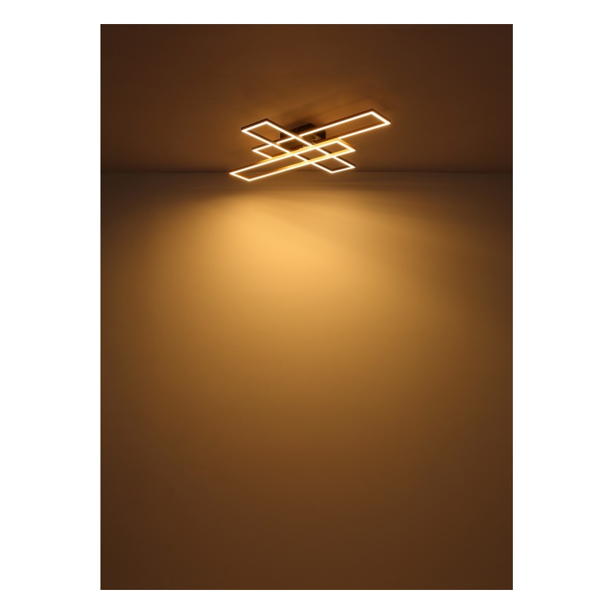 Globo - Plafón LED LED/40W/230V 3000K 60x80 cm negro/dorado