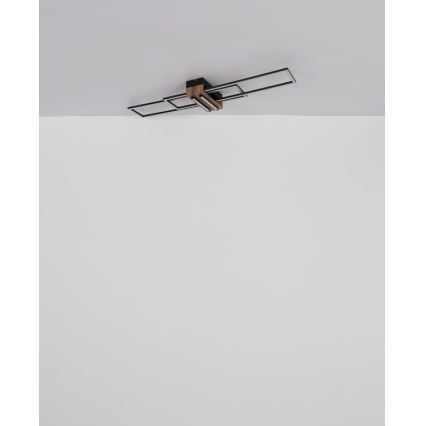 Globo - Plafón LED LED/40W/230V 3000K 25x100 cm negro