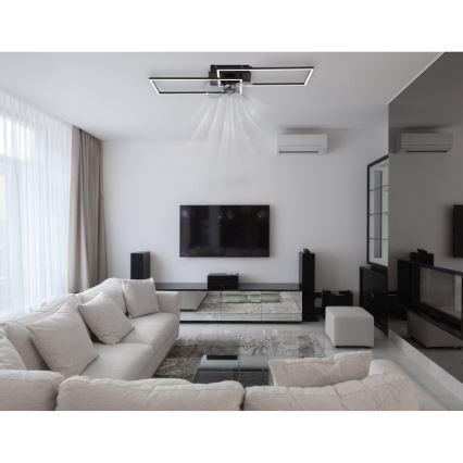 Globo - Lámpara de techo LED regulable con ventilador LED/38W/230V 3000-6500K + mando a distancia