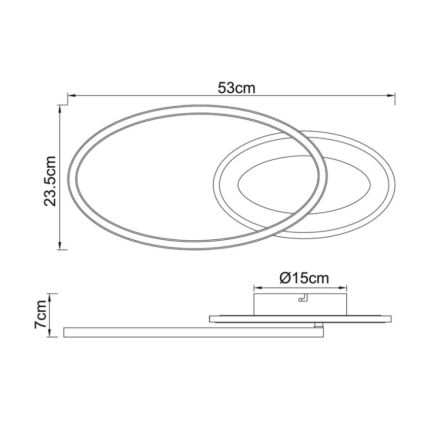 Globo - Lámpara de techo LED LED/24W/230V