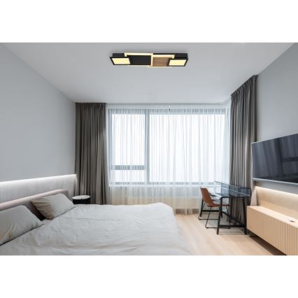 Globo 67279-30 - Lámpara de techo LED CAROLINE LED/30W/230V 25x71,5 cm beige/negro