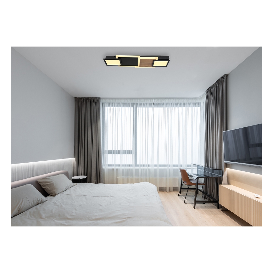 Globo 67279-30 - Lámpara de techo LED CAROLINE LED/30W/230V 25x71,5 cm beige/negro