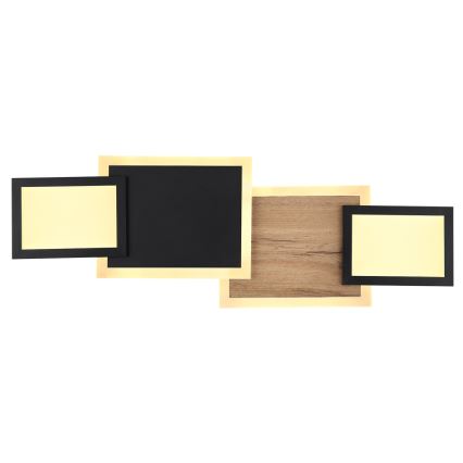 Globo 67279-30 - Lámpara de techo LED CAROLINE LED/30W/230V 25x71,5 cm beige/negro