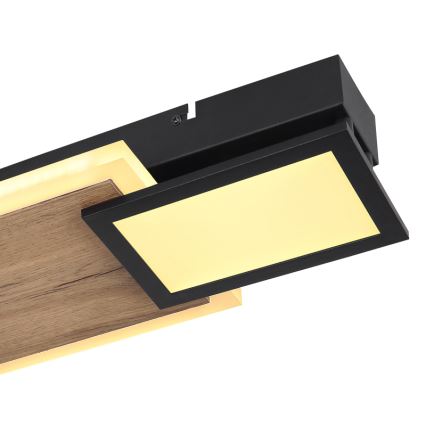 Globo 67279-30 - Lámpara de techo LED CAROLINE LED/30W/230V 25x71,5 cm beige/negro