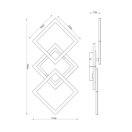Globo - Lámpara de techo LED LED/30W/230V