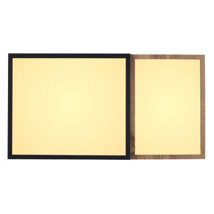 Globo 67286-30 - Lámpara de techo LED GUNDI, 30W, 230V, 35x65 cm, marrón/negro