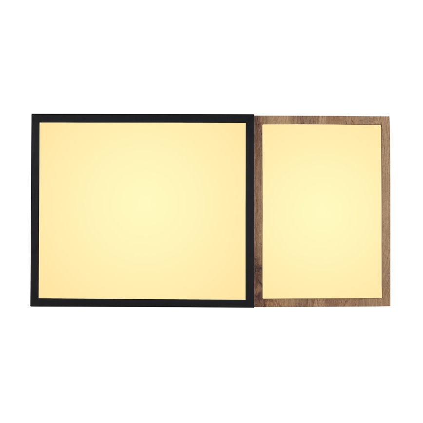 Globo 67286-30 - Lámpara de techo LED GUNDI, 30W, 230V, 35x65 cm, marrón/negro