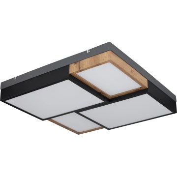 Globo 67286-50 - Lámpara de techo LED GUNDI LED/50W/230V 60x60 cm marrón/negro