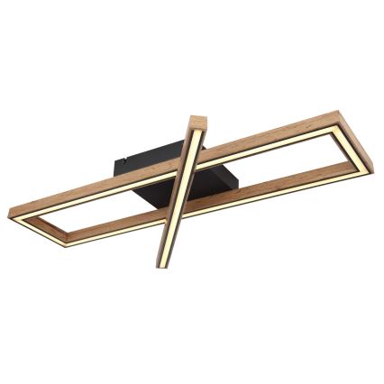 Globo 67287D1 - Lámpara de techo LED MANDERA LED/36W/230V 20x80 cm marrón