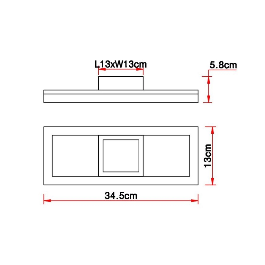 Globo - Plafón LED LED/12W/230V