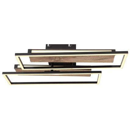 Globo 67299D1 - Plafón LED de techo COLLI LED/48W/230V 52x60 cm marrón/negro