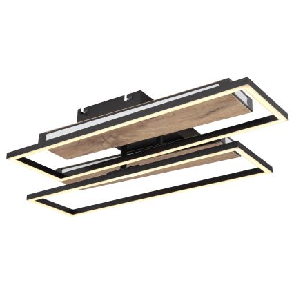Globo 67299D1 - Plafón LED de techo COLLI LED/48W/230V 52x60 cm marrón/negro
