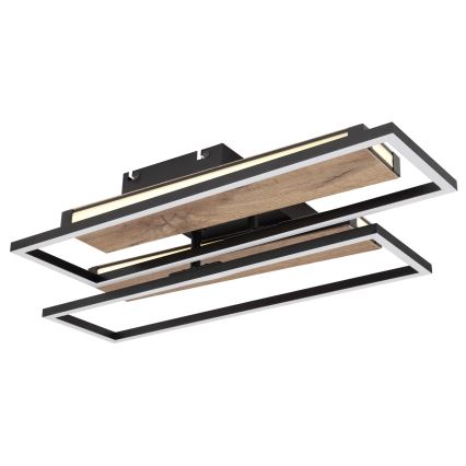 Globo 67299D1 - Plafón LED de techo COLLI LED/48W/230V 52x60 cm marrón/negro