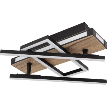 Globo 67299D2 - Luminaria de techo COLLI LED/30W/230V 46x68 cm marrón/negro
