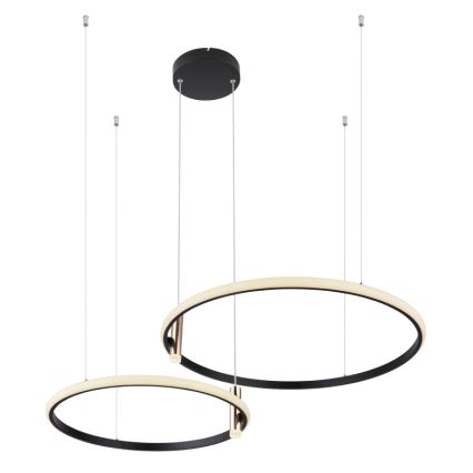 Globo - Lámpara de araña LED regulable LED/55W/230V 2700-6000K negro + control remoto
