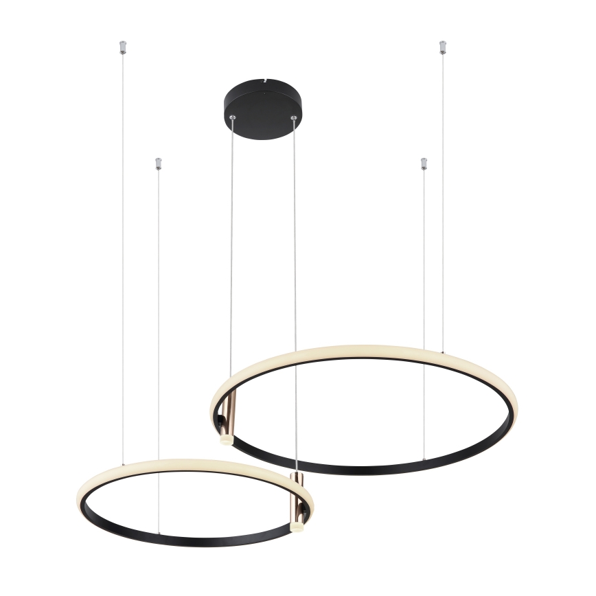 Globo - Lámpara de araña LED regulable LED/55W/230V 2700-6000K negro + control remoto