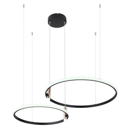 Globo - Lámpara de araña LED regulable LED/55W/230V 2700-6000K negro + control remoto