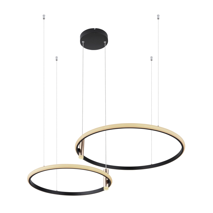 Globo - Lámpara de araña LED regulable LED/55W/230V 2700-6000K negro + control remoto