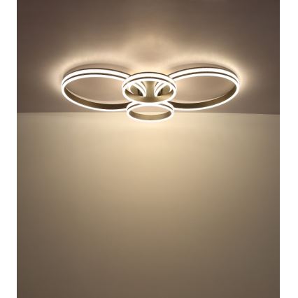 Globo - Lámpara de techo LED LED/39W/230V 2700/4500/6500K 106x60 cm antracita